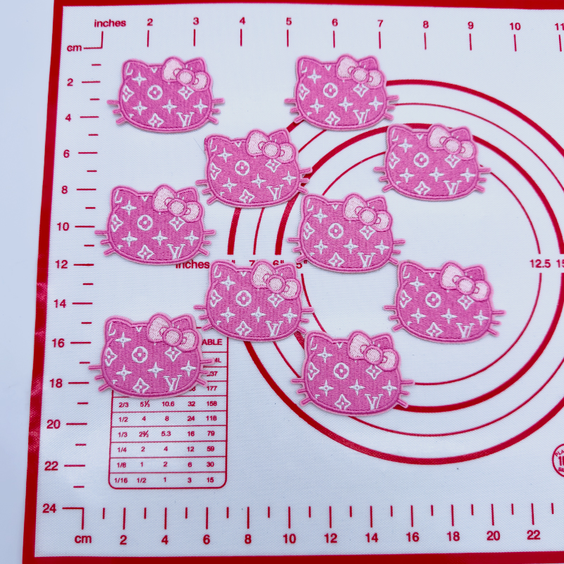 Mid(Iron-on) L-HK Pink Patches
