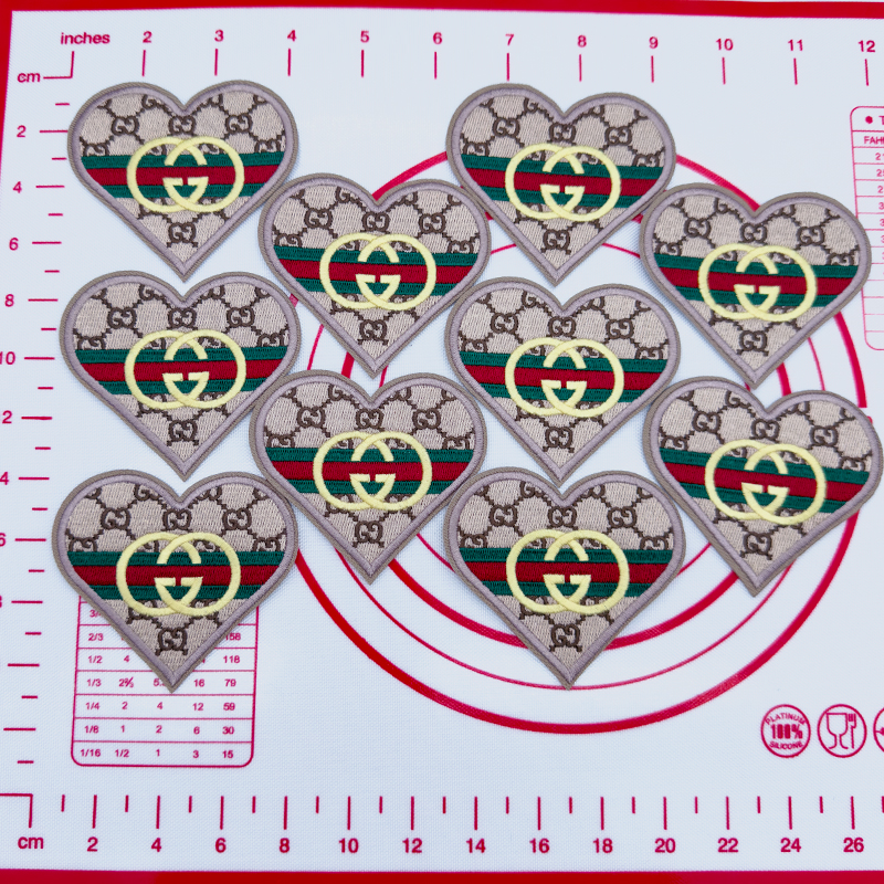 Mid(Iron-on) G-Love Shape Patches