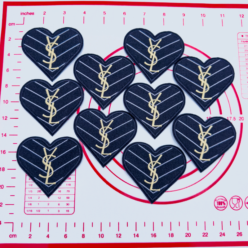 Mid(Iron-on) Y- Love Shape Patches